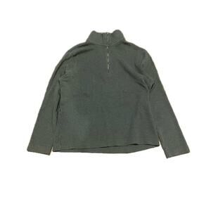 vintage 2000s boxy green gap turtle neck sweater